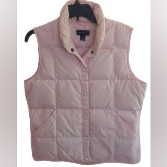 Lands' End Jackets & Blazers - Lands' End Goose Down Pink Puffer Vest